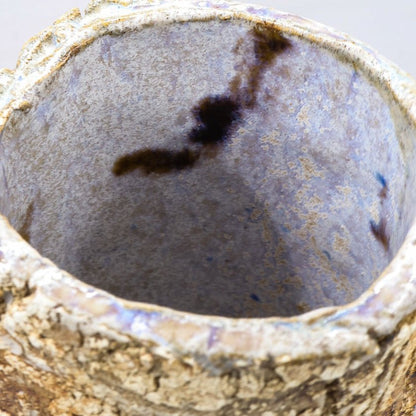 Handmade Studio Stoneware Vase | Iridescent Glazed 943g