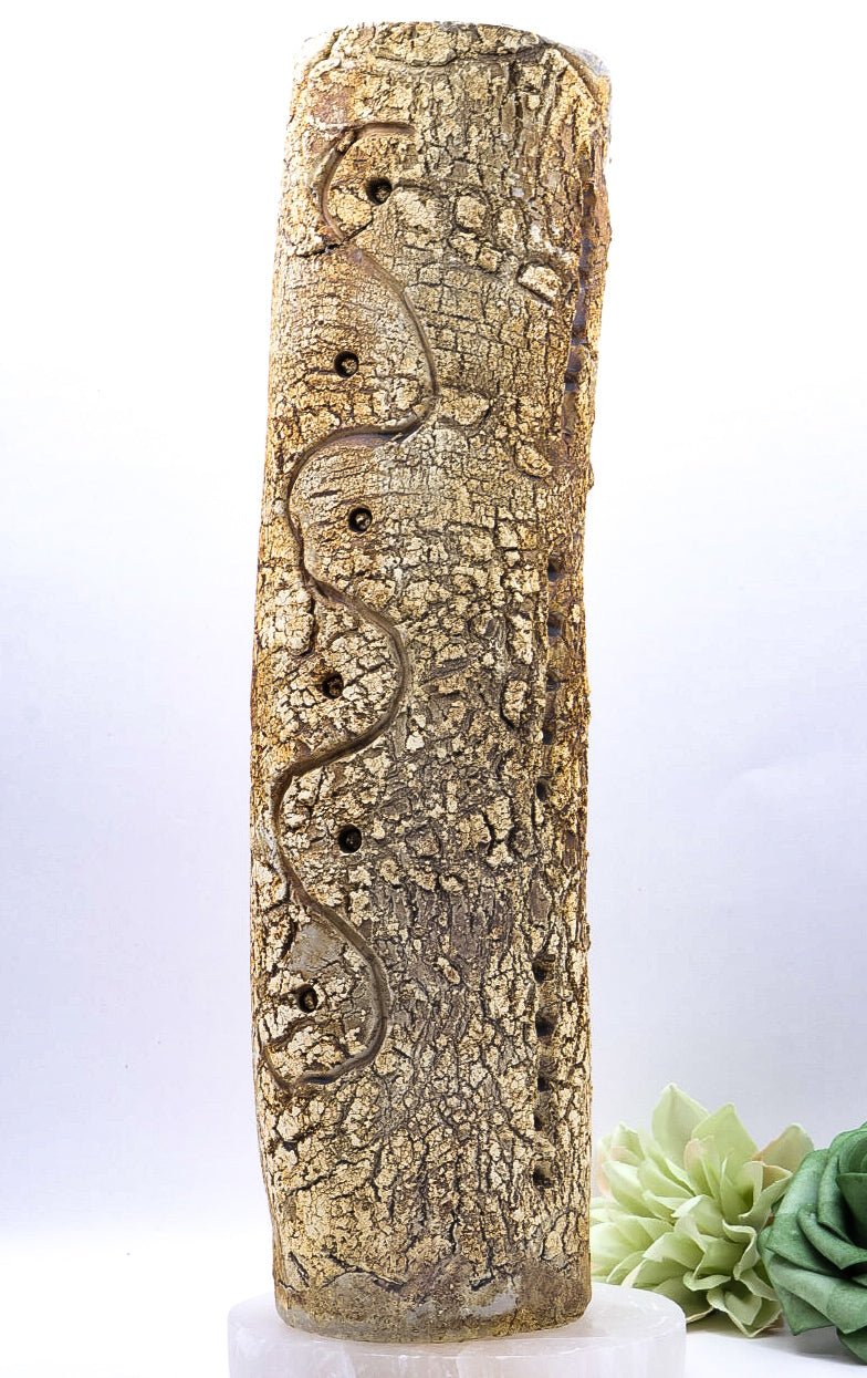 Handmade Studio Stoneware Vase | Iridescent Glazed 943g