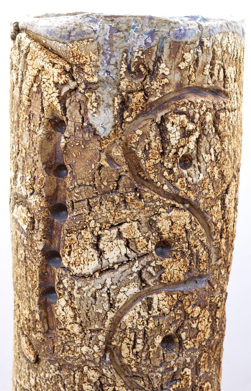 Handmade Studio Stoneware Vase | Iridescent Glazed 943g