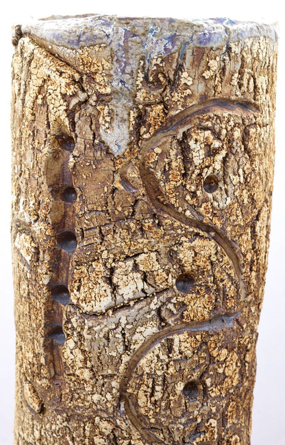 Handmade Studio Stoneware Vase | Iridescent Glazed 943g