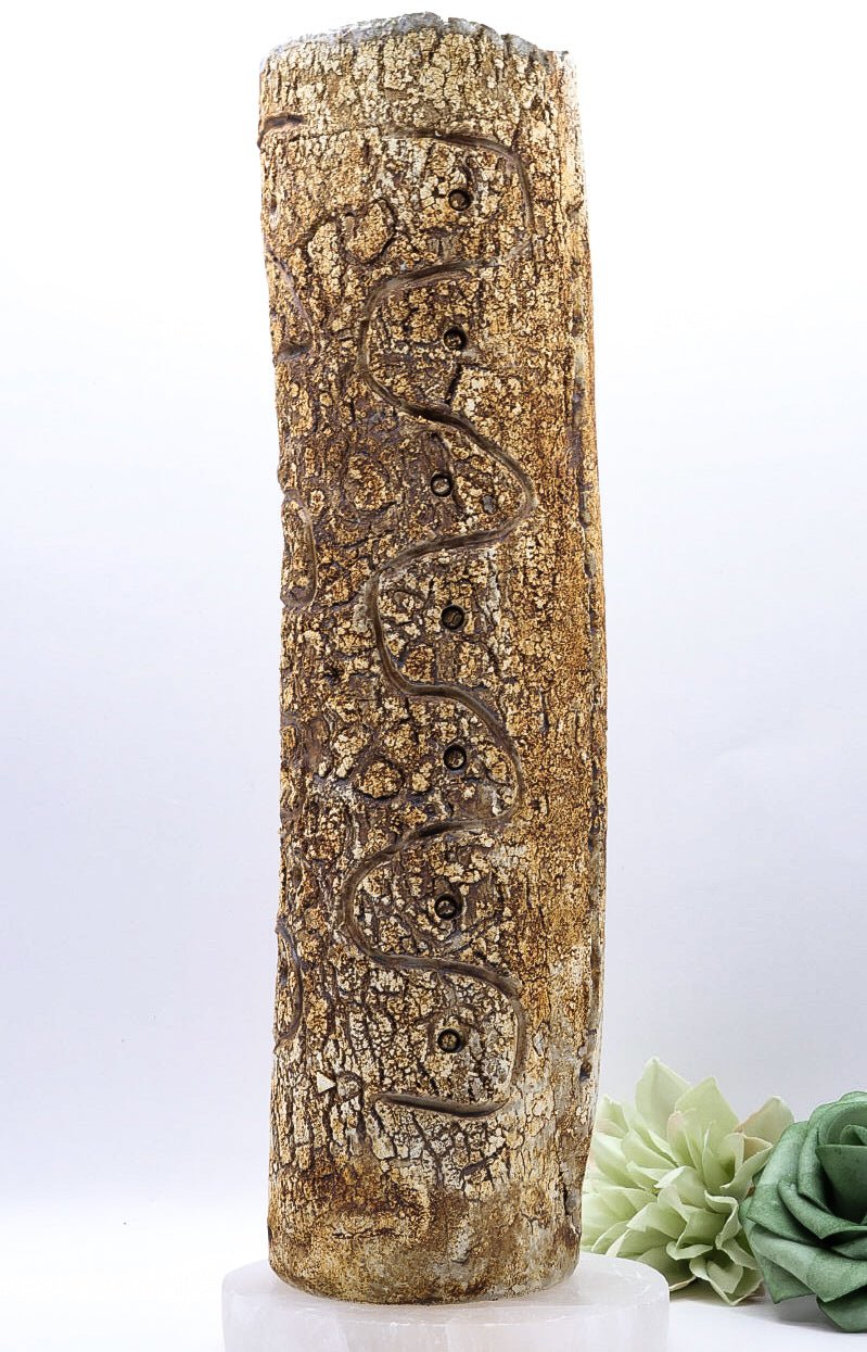 Handmade Studio Stoneware Vase | Iridescent Glazed 943g