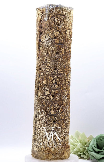 Handmade Studio Stoneware Vase | Iridescent Glazed 943g