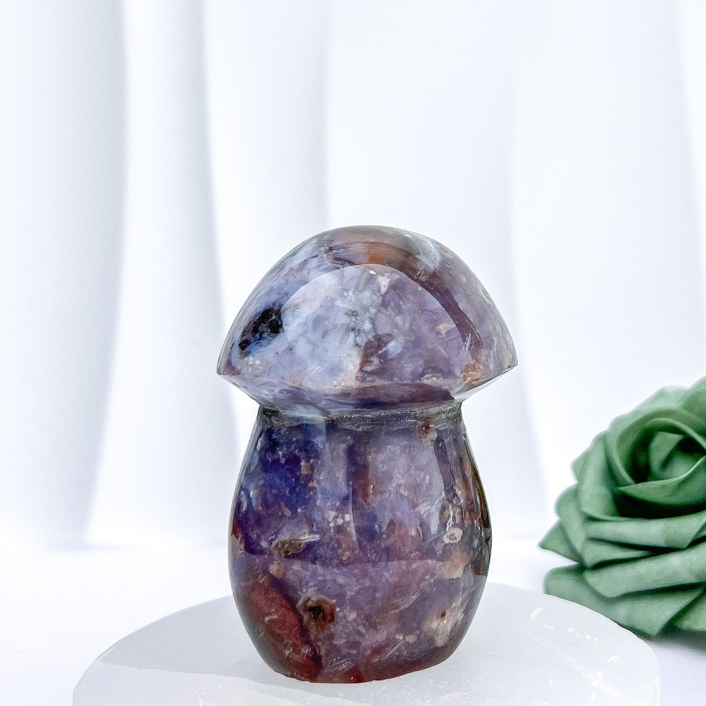 Jasper Mushroom Carving 5 | 269g x 8.5cm