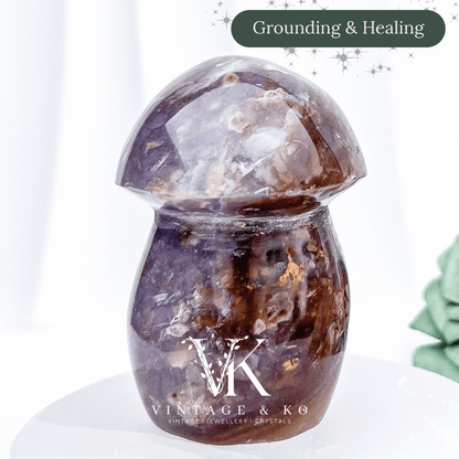 Jasper Mushroom Carving 5 | 269g x 8.5cm