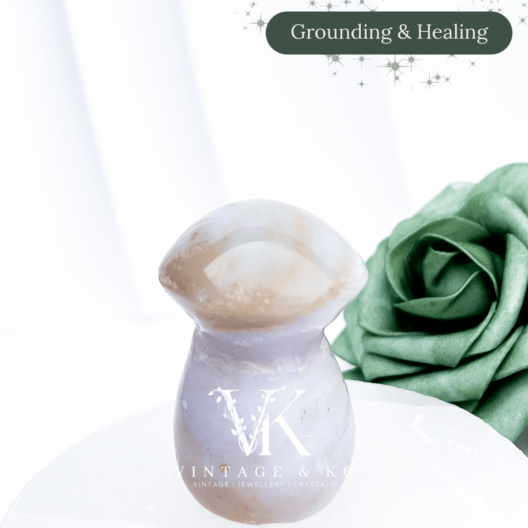 Imperfect Jasper Mushroom Carving 6 | 100g x 5.5cm