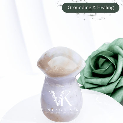 Imperfect Jasper Mushroom Carving 6 | 100g x 5.5cm