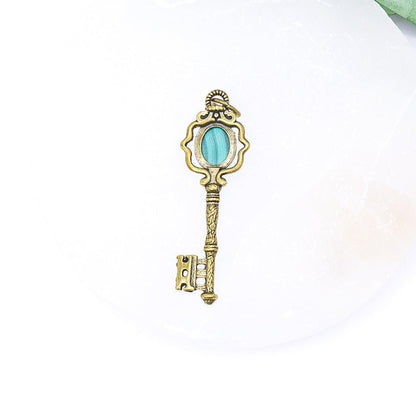 Malachite Crystal Key Pendant | Intuitively Chosen