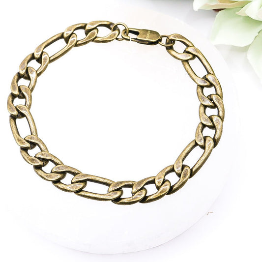 Men's Bronze Stainless Steel Bracelet