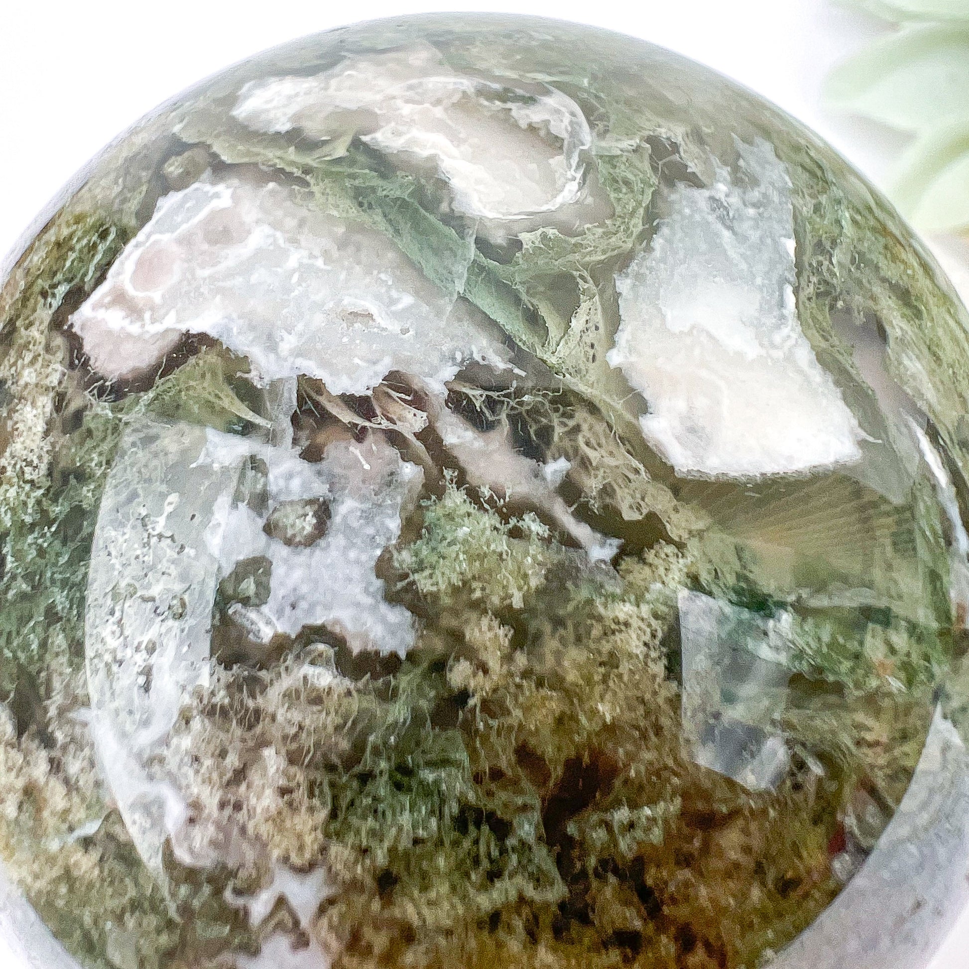 Moss Agate Sphere
