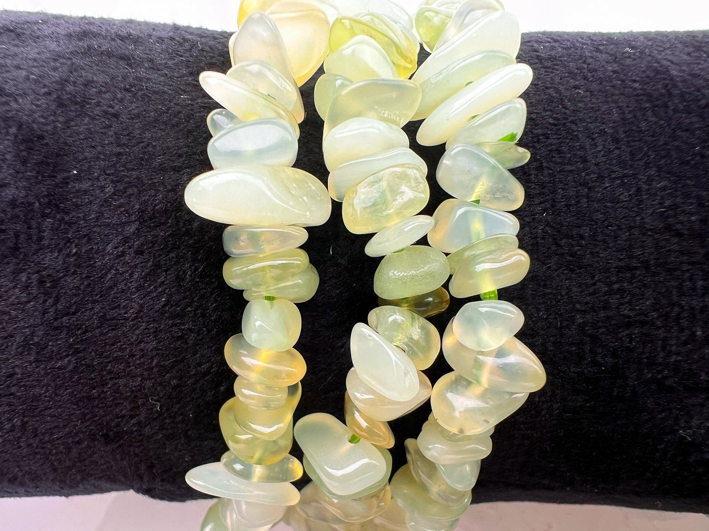 New Jade Crystal Chip Bracelet