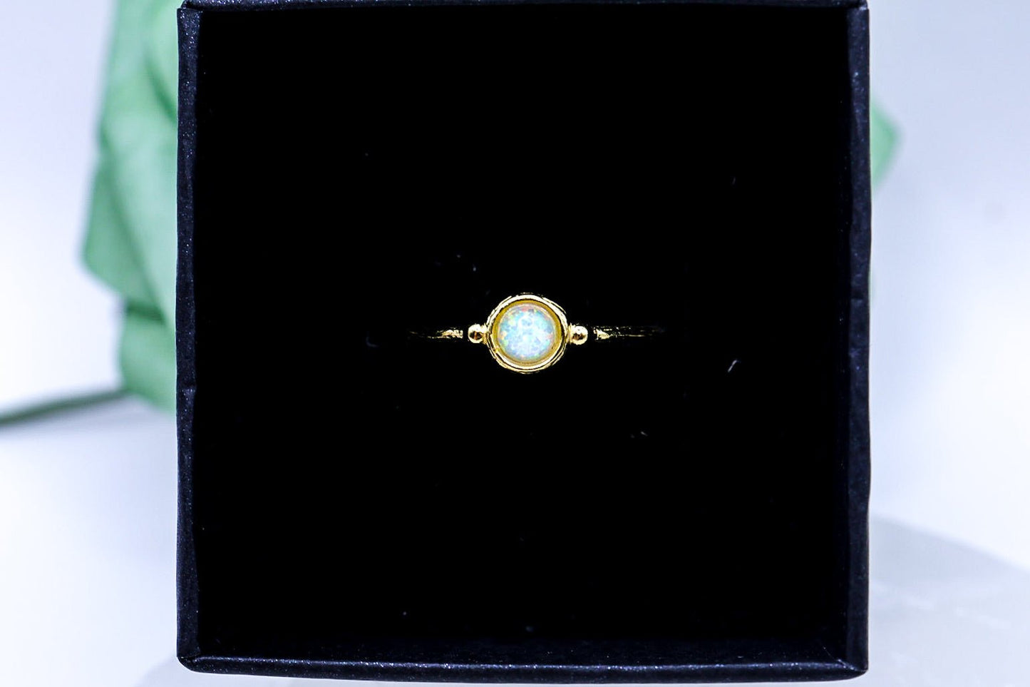 Opalite 925 Sterling Silver Ring | With Box