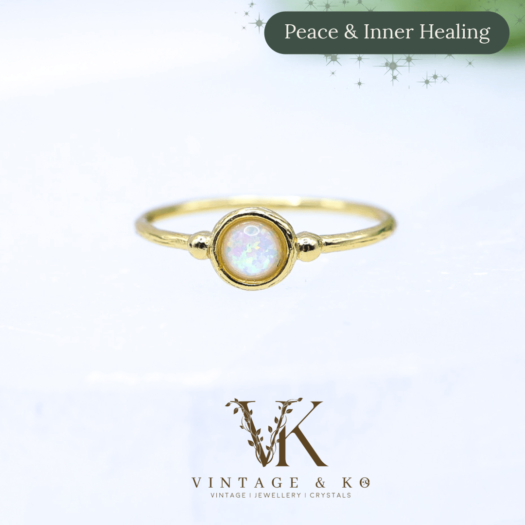 Opalite 925 Sterling Silver Ring | With Box