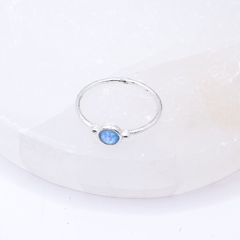 Opalite 925 Sterling Silver Ring | With Box