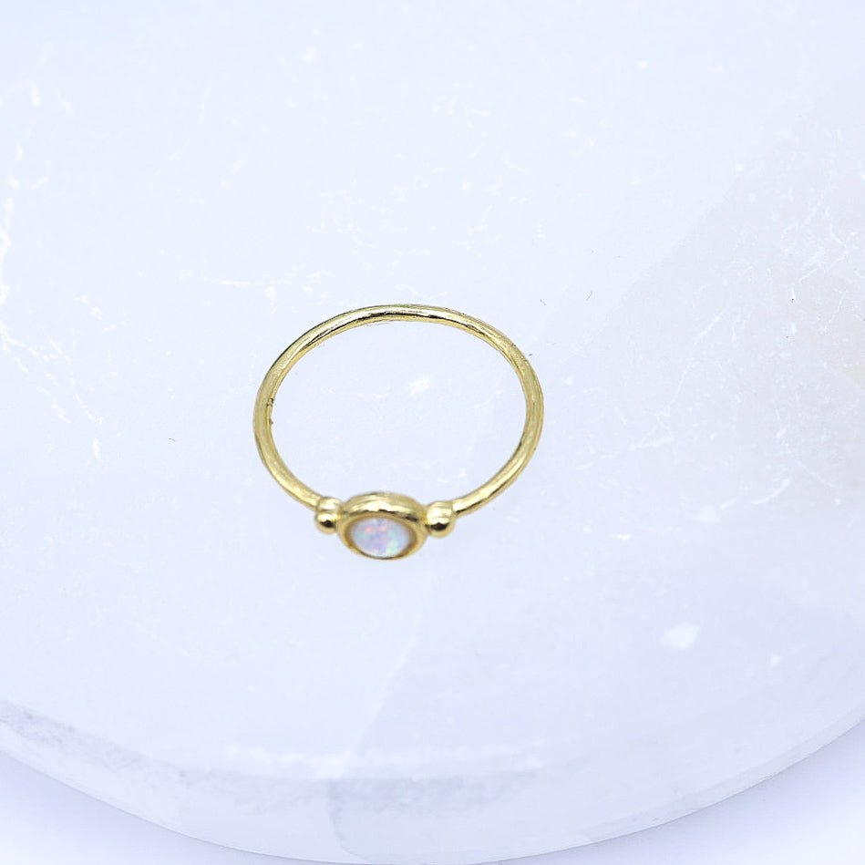 Opalite 925 Sterling Silver Ring | With Box