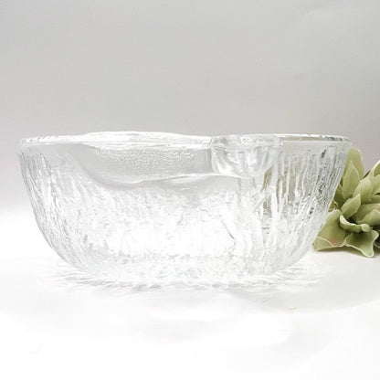 Pair of Glass Vintage Apple Shaped Dessert Bowls