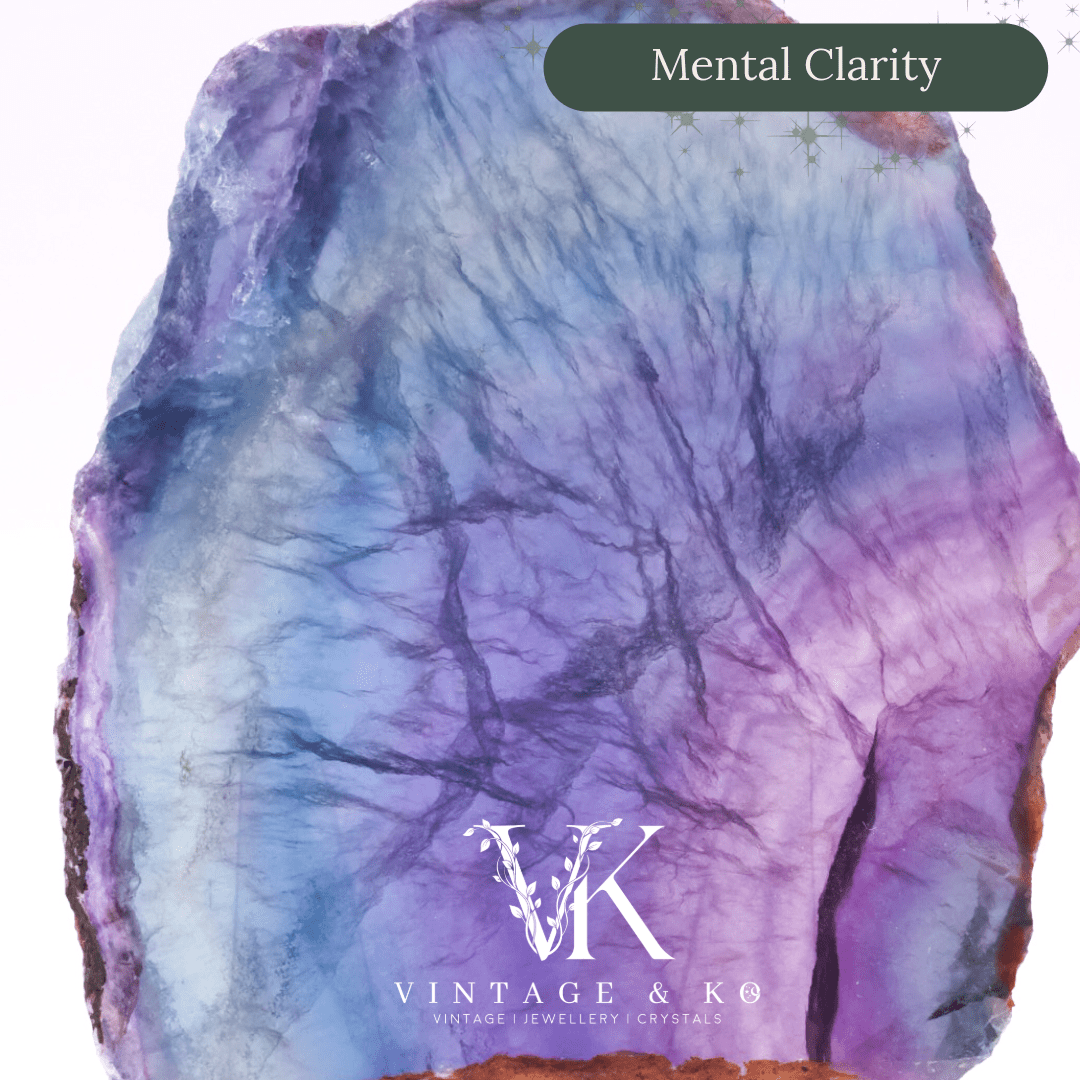 Rainbow Fluorite Slice | Medium Size (Approx 12cm)