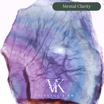 Rainbow Fluorite Slice | Medium Size (Approx 12cm)