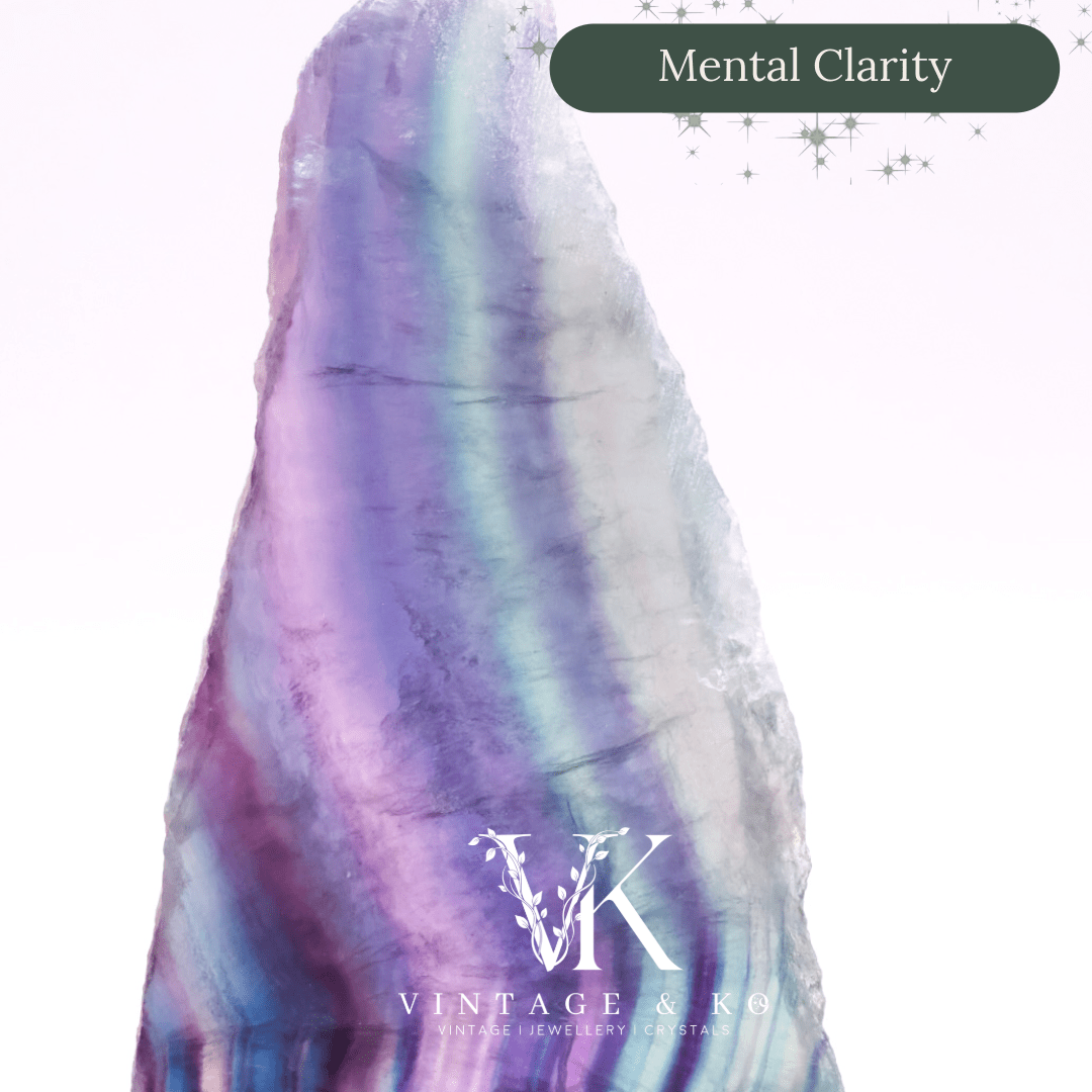Rainbow Fluorite Slice | Medium Size (Approx 12cm)