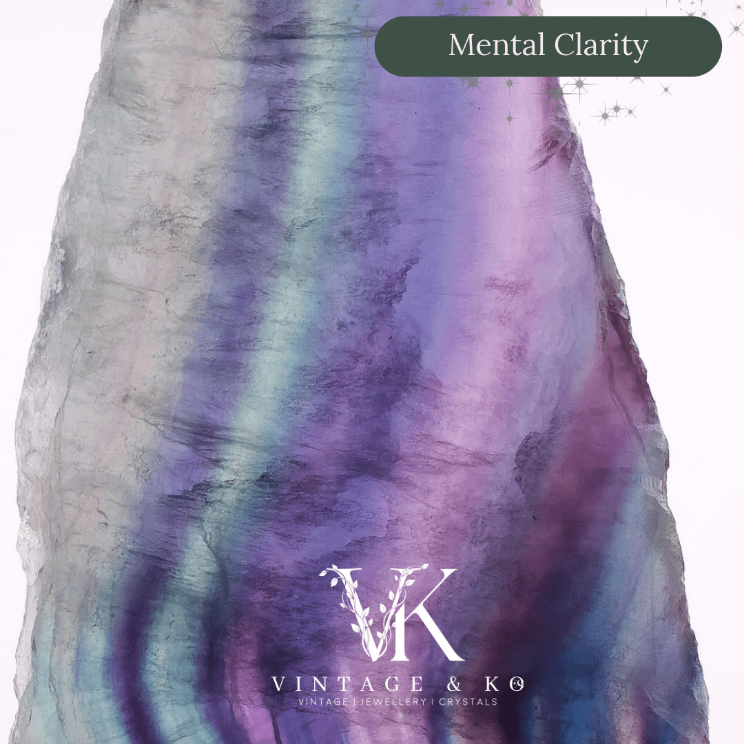 Rainbow Fluorite Slice | Medium Size (Approx 12cm)