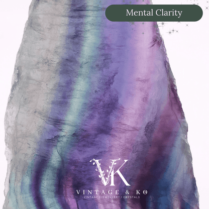 Rainbow Fluorite Slice | Medium Size (Approx 12cm)