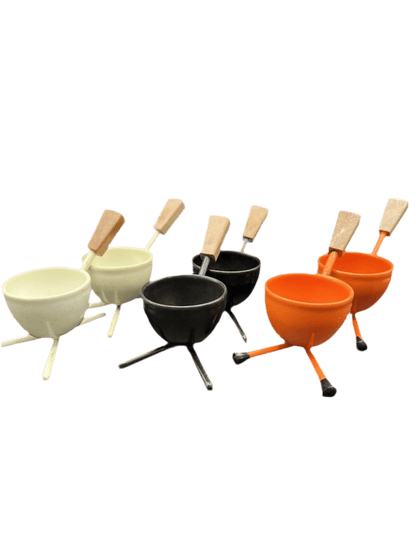 Rare Set Of 6 Tripod Egg Cups Mid - Century Modern, Retro Kitchen Accessories