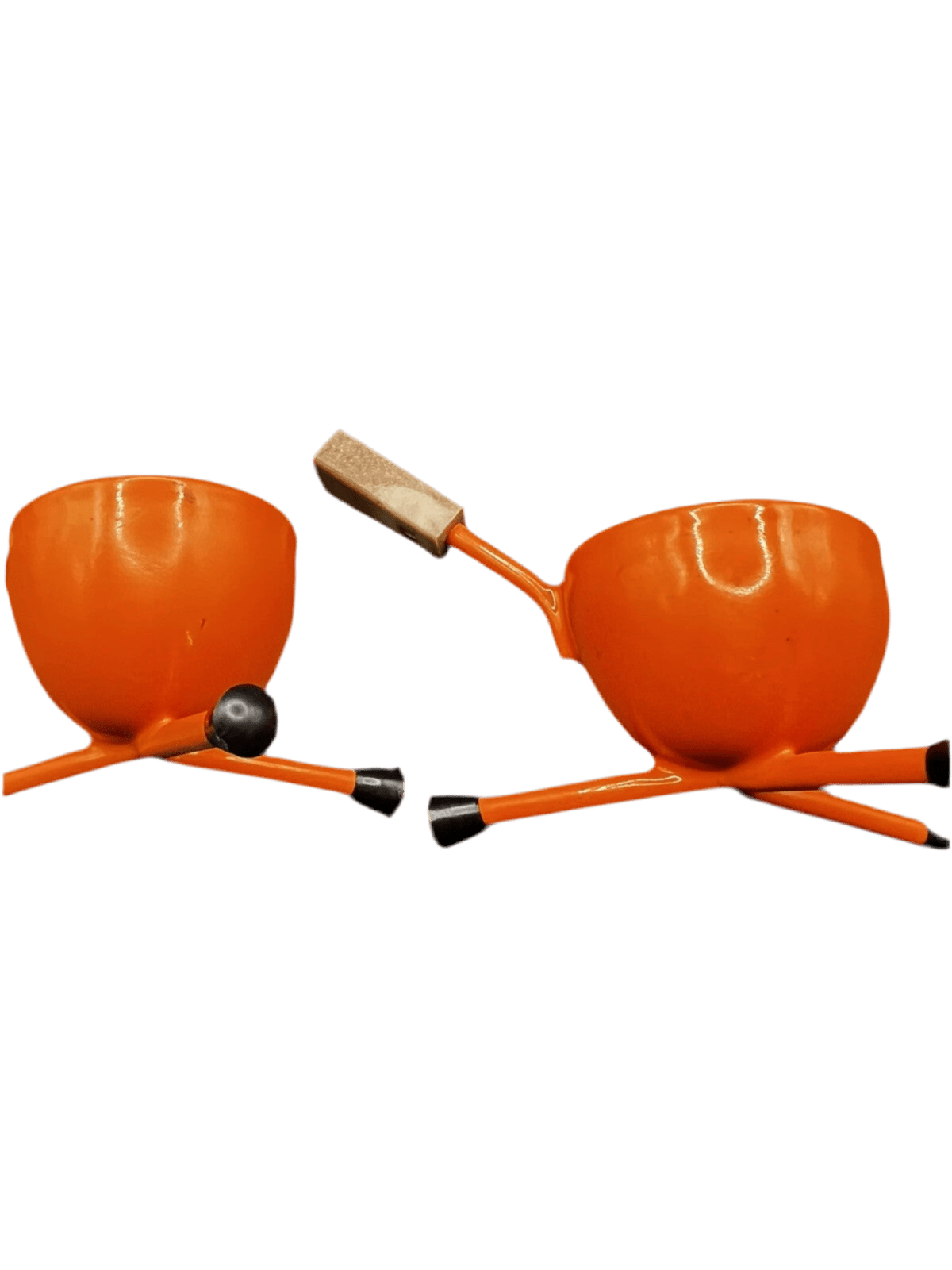 Rare Set Of 6 Tripod Egg Cups Mid - Century Modern, Retro Kitchen Accessories