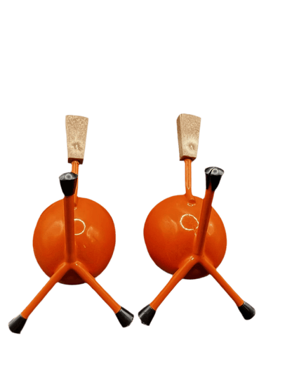 Rare Set Of 6 Tripod Egg Cups Mid - Century Modern, Retro Kitchen Accessories