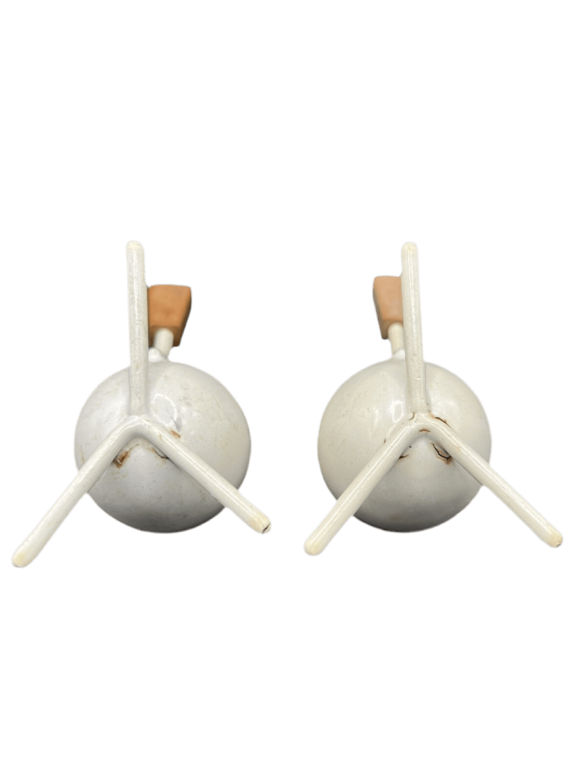 Rare Set Of 6 Tripod Egg Cups Mid - Century Modern, Retro Kitchen Accessories