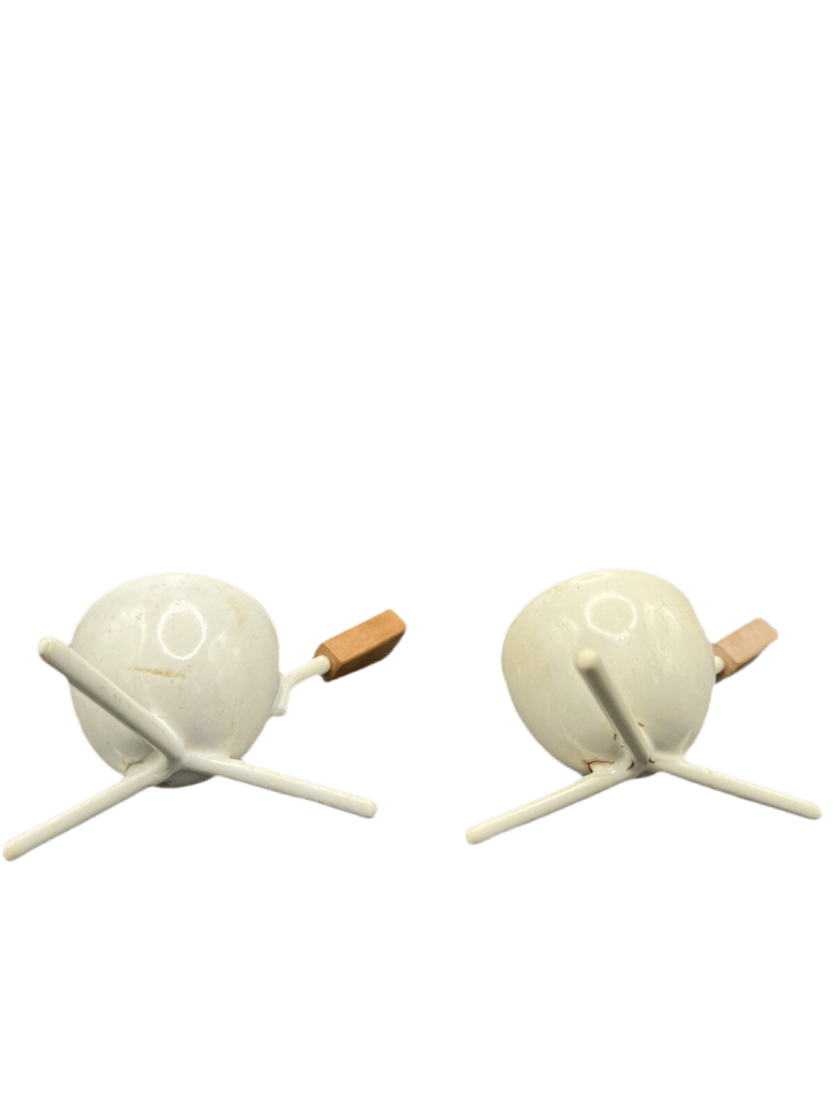 Rare Set Of 6 Tripod Egg Cups Mid - Century Modern, Retro Kitchen Accessories