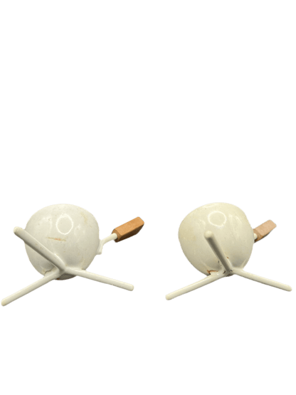 Rare Set Of 6 Tripod Egg Cups Mid - Century Modern, Retro Kitchen Accessories