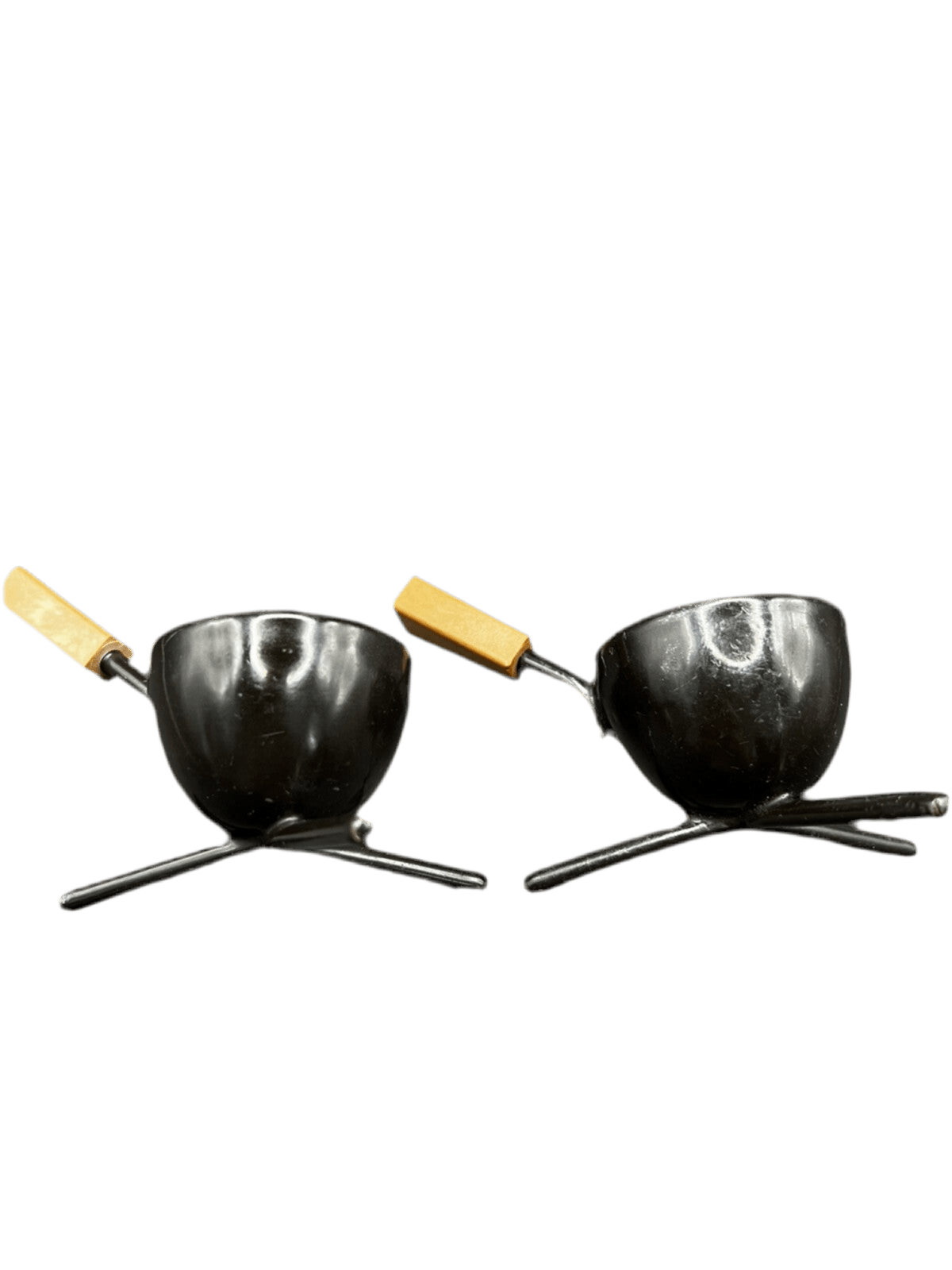 Rare Set Of 6 Tripod Egg Cups Mid - Century Modern, Retro Kitchen Accessories