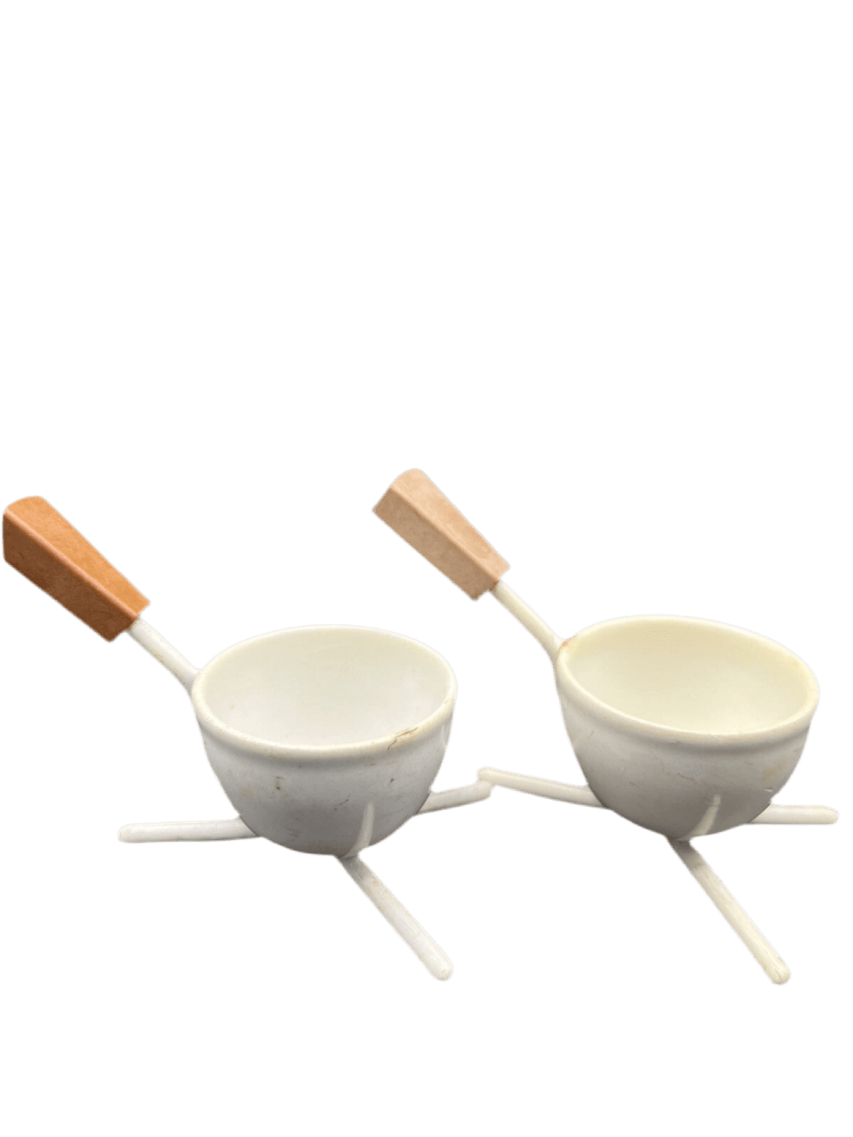 Rare Set Of 6 Tripod Egg Cups Mid - Century Modern, Retro Kitchen Accessories