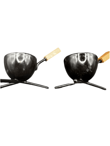 Rare Set Of 6 Tripod Egg Cups Mid - Century Modern, Retro Kitchen Accessories