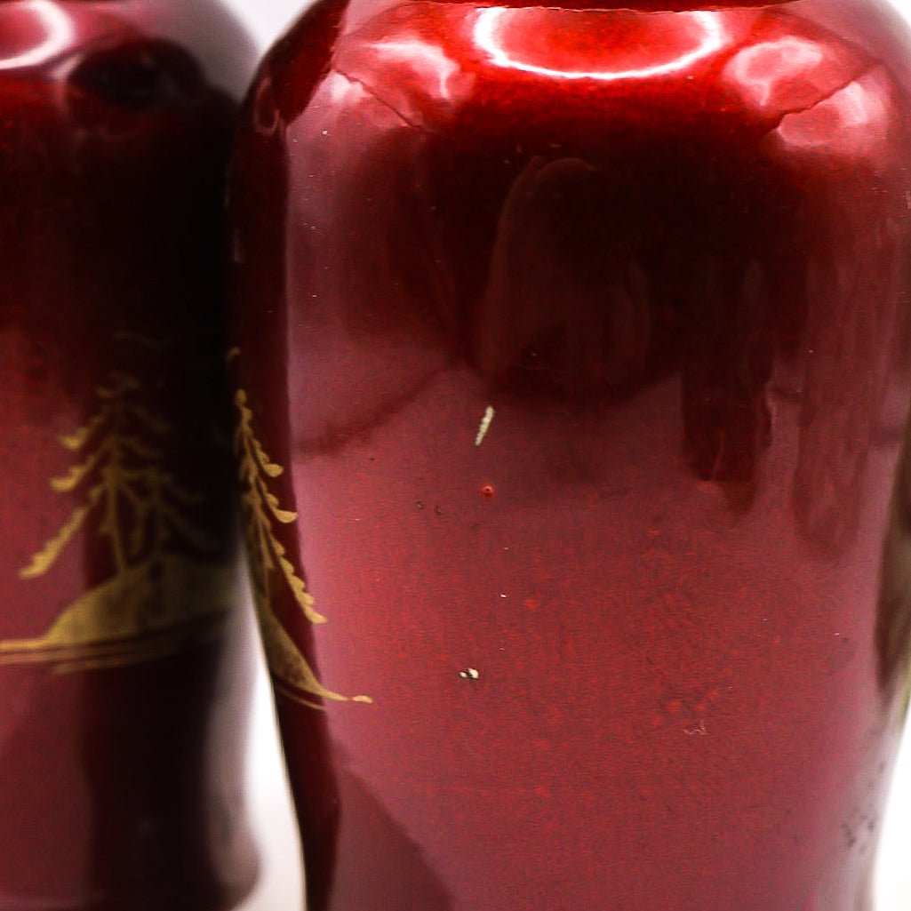 Red Temple Japanese Salt & Pepper Shakers