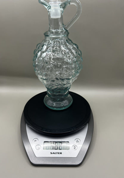 Vintage Wine Decanter by Vetreria Etrusca, Italian Glassware Bottle with Stopper