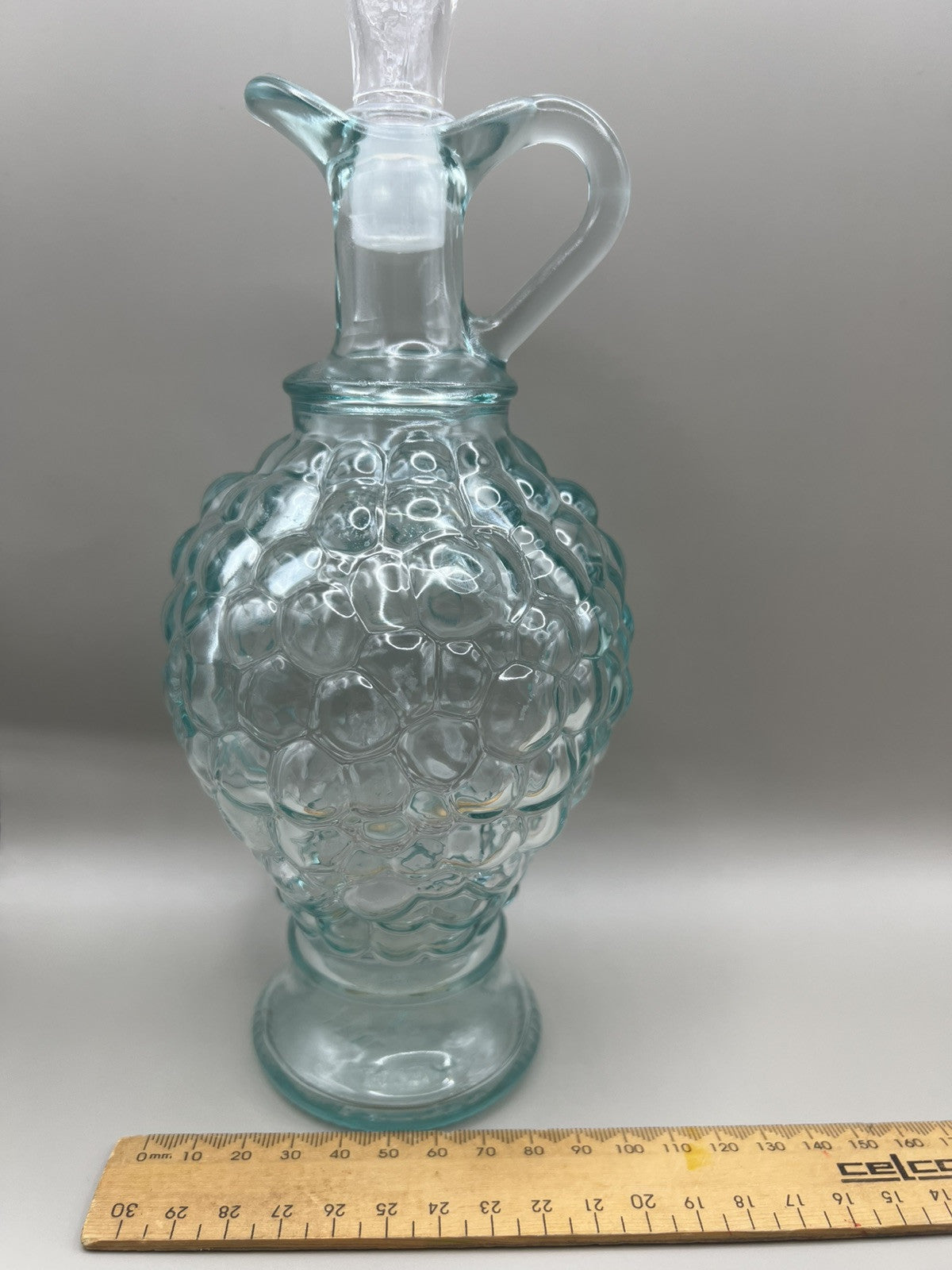 Vintage Wine Decanter by Vetreria Etrusca, Italian Glassware Bottle with Stopper