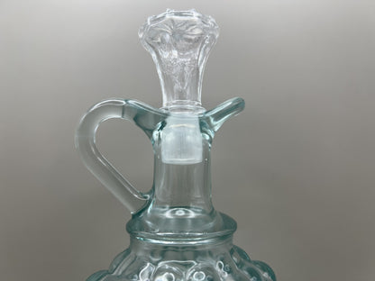 Vintage Wine Decanter by Vetreria Etrusca, Italian Glassware Bottle with Stopper