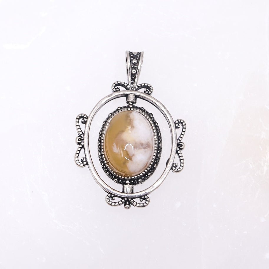 Sakura Agate Rotating Pendant | Intuitively Chosen