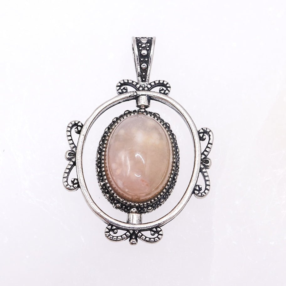Sakura Agate Rotating Pendant | Intuitively Chosen