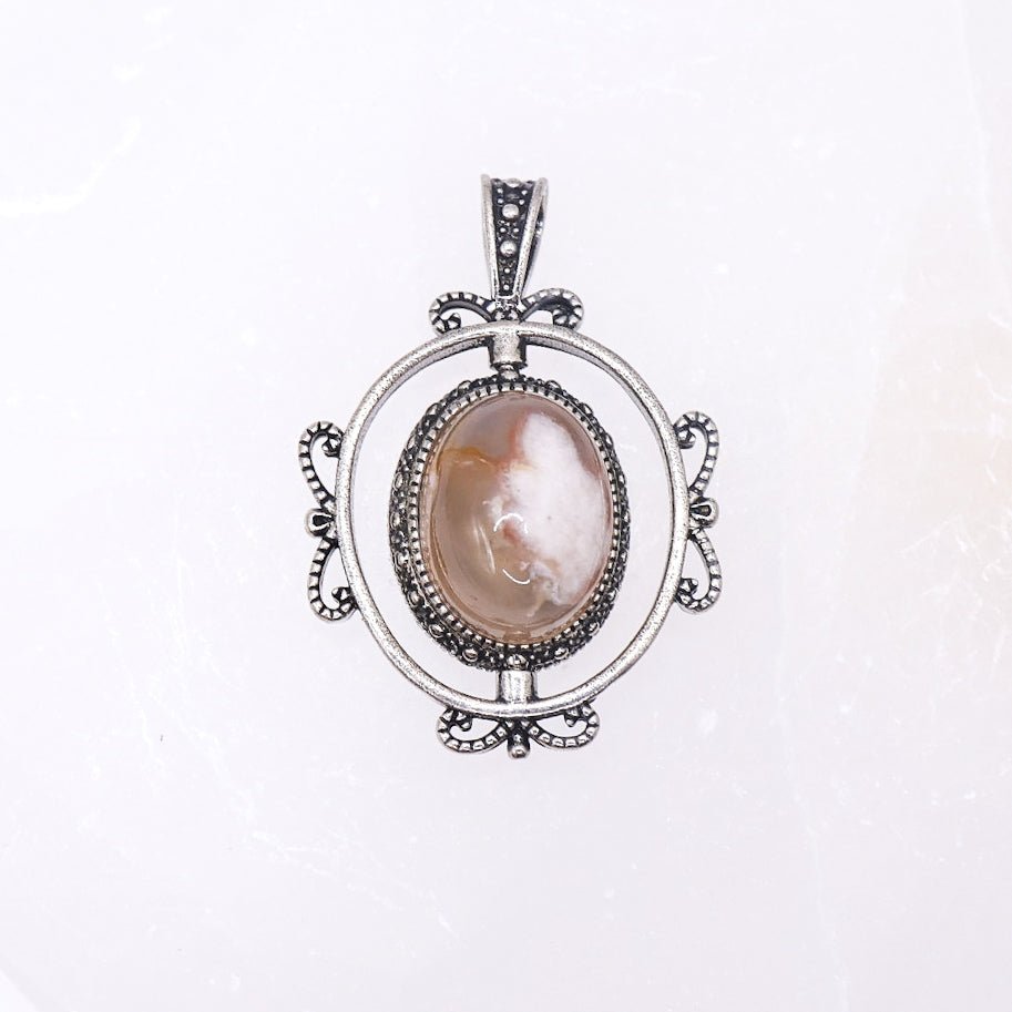 Sakura Agate Rotating Pendant | Intuitively Chosen