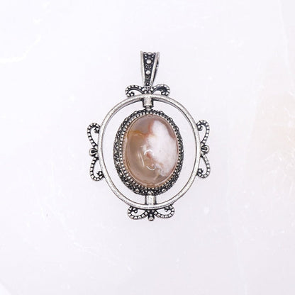 Sakura Agate Rotating Pendant | Intuitively Chosen