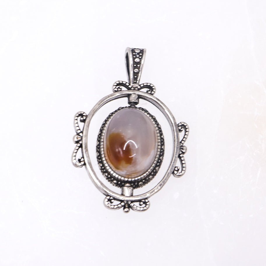 Sakura Agate Rotating Pendant | Intuitively Chosen