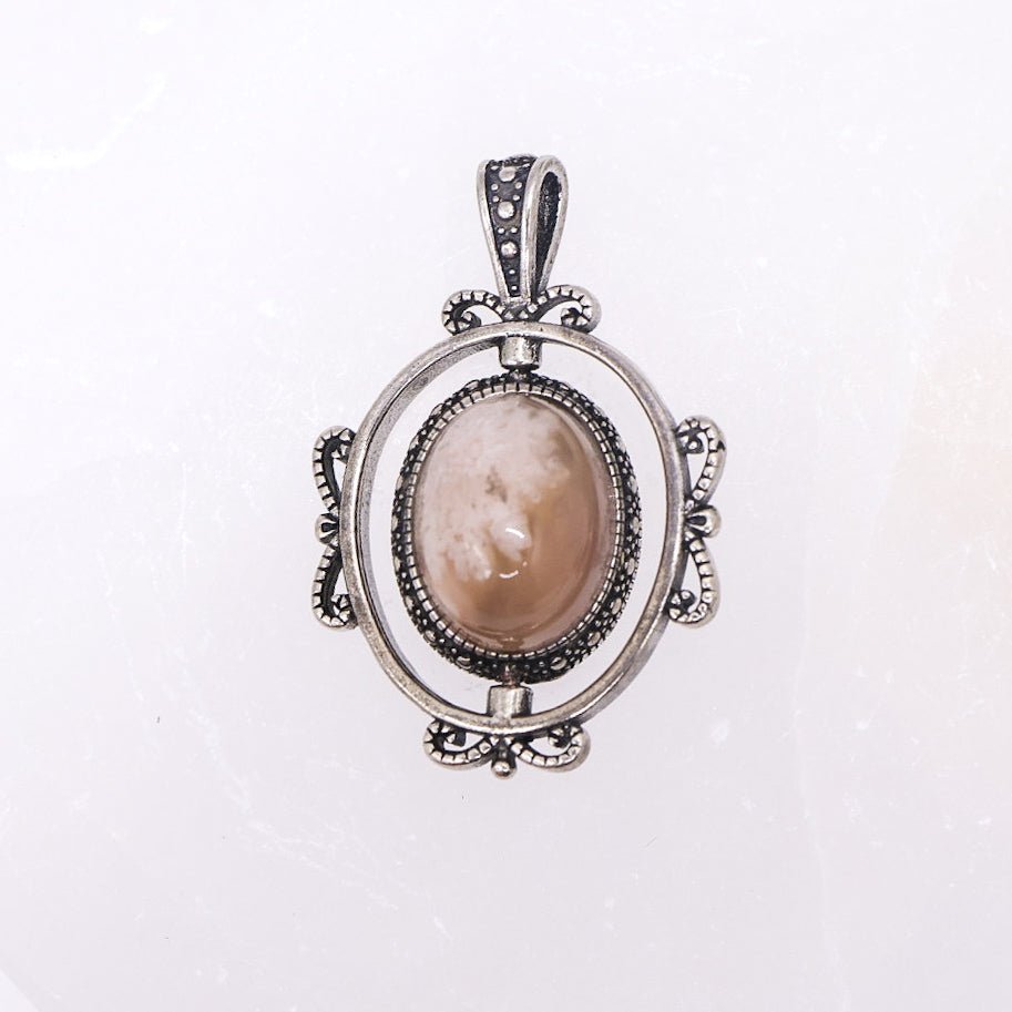 Sakura Agate Rotating Pendant | Intuitively Chosen