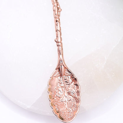 Single Witchy Genuine Crystal Coffee & Tea Spoon – Whimsical Decorative Gift