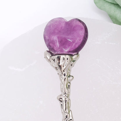 Single Witchy Genuine Crystal Coffee & Tea Spoon – Whimsical Decorative Gift