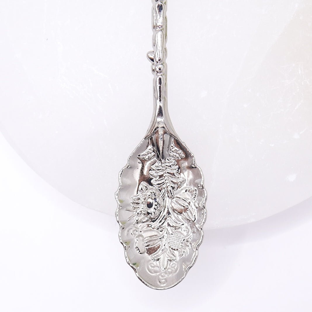 Single Witchy Genuine Crystal Coffee & Tea Spoon – Whimsical Decorative Gift