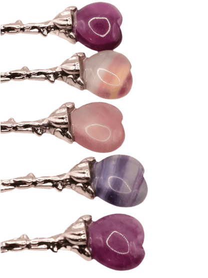 Single Witchy Genuine Crystal Coffee & Tea Spoon – Whimsical Decorative Gift