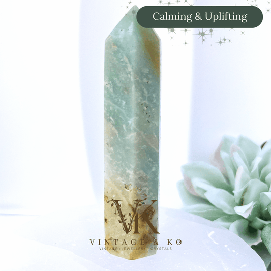 Imperfect Sky Blue Quartz (Chalcedony) Crystal Point Small 8cm | 2 (60g)