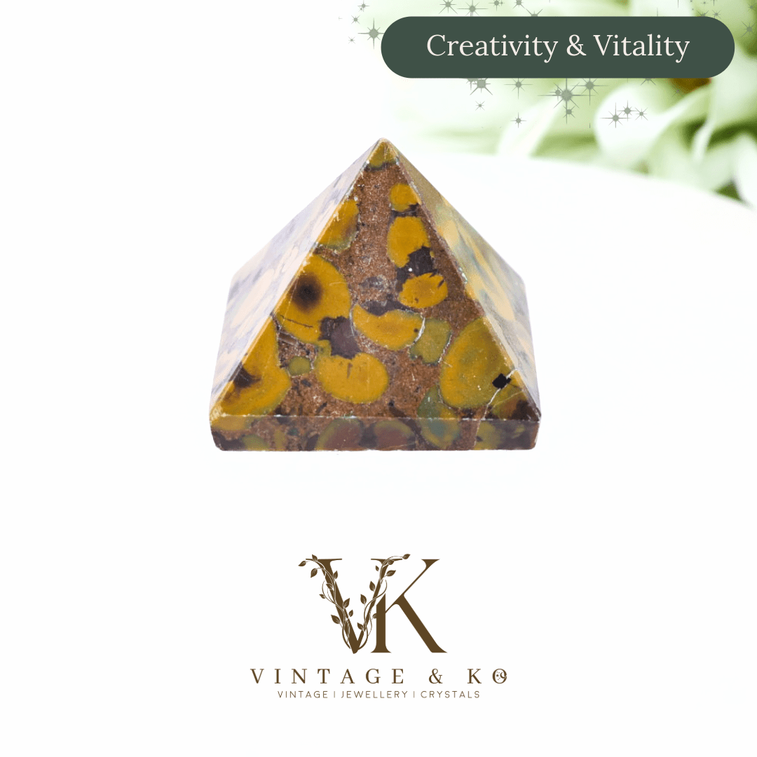 Small Fruit Jasper Pyramid | 1.5cm