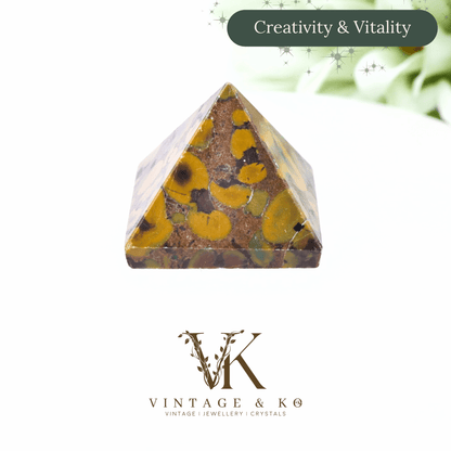 Small Fruit Jasper Pyramid | 1.5cm